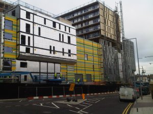 The site in summer 2012, with construction almost complete