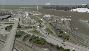 The new slip roads that the Silvertown Tunnel would require