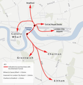 Not good enough: TFL is only making vague promises of new bus links through the Silvertown tunnel, not the DLR or the London Overground 